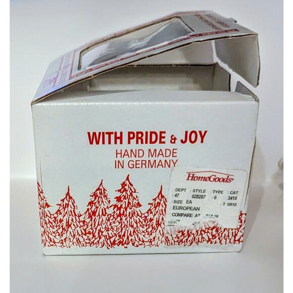 Vintage Steinbach Germany 3” Wooden Bavarian SNOWMAN W) Stein Christmas Ornament - Picture 3 of 3